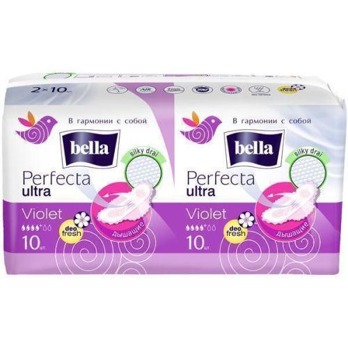 Прокладки Bella Perfecta Ultra Violet deo fresh 10+10 шт в місті Перещепине : ціни, характеристика.  - фото №1 Прокладки Bella Perfecta Ultra Violet deo fresh 10+10 шт в місті Перещепине : ціни, характеристика.