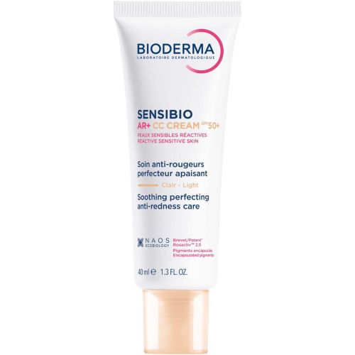 Крем Bioderma (Біодерма) Sensibio AR+ CC SPF 50+ світлий тон 40 мл в інтернет-аптеці - фото №1 Крем Bioderma (Біодерма) Sensibio AR+ CC SPF 50+ світлий тон 40 мл в інтернет-аптеці