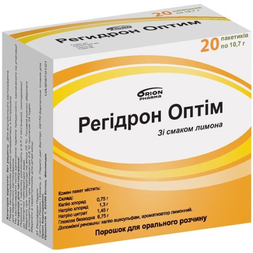 Регідрон-Оптім 10,7 г порошок для розчину №20 фото - фото №1 Регідрон-Оптім 10,7 г порошок для розчину №20 фото