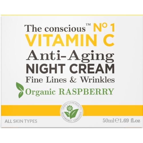 Крем The Conscious (Коншес) для обличчя проти зморшок для сяйва шкіри з органічною малиною та вітаміном С нічний 50 мл в місті Львів : ціни, характеристика.  - фото №1 Крем The Conscious (Коншес) для обличчя проти зморшок для сяйва шкіри з органічною малиною та вітаміном С нічний 50 мл в місті Львів : ціни, характеристика.