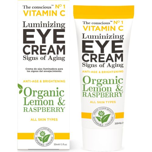 Крем The Conscious (Коншес) для глаз для сияния кожи с органическим лимоном и малиной и витамином С 30 мл в городе Вышгород : цены, характеристики.  - фото №1 Крем The Conscious (Коншес) для глаз для сияния кожи с органическим лимоном и малиной и витамином С 30 мл в городе Вышгород : цены, характеристики.