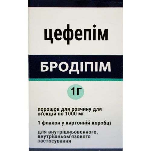 Бродіпім 1 г порошок для розчину для ін’єкцій флакон №1 в місті Первомайськ : ціни, характеристика.  - фото №1 Бродіпім 1 г порошок для розчину для ін’єкцій флакон №1 в місті Первомайськ : ціни, характеристика.