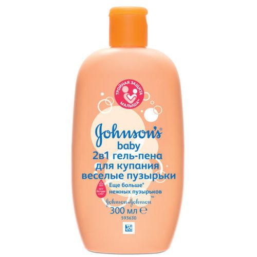 Гель-пена Johnsons для купания 2в1 Веселые пузырьки 300 мл в Киеве : цены, характеристики.  - фото №1 Гель-пена Johnsons для купания 2в1 Веселые пузырьки 300 мл в Киеве : цены, характеристики.
