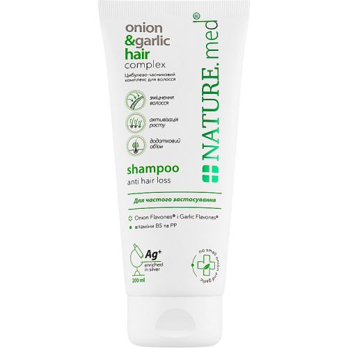 Шампунь NATURE.med Луково-чесночный комплекс для жирных волос, 200 мл в городе Вышгород : цены, характеристики.  - фото №1 Шампунь NATURE.med Луково-чесночный комплекс для жирных волос, 200 мл в городе Вышгород : цены, характеристики.