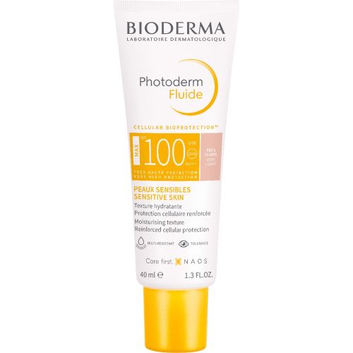 Флюид Bioderma (Биодерма) Photoderm Мax SPF100 солнцезащитный очень светлый, 40 мл в городе Рахов : цены, характеристики.  - фото №1 Флюид Bioderma (Биодерма) Photoderm Мax SPF100 солнцезащитный очень светлый, 40 мл в городе Рахов : цены, характеристики.