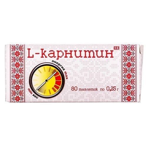 L-карнитин 0,25 г таблетки №80 в місті Глобине : ціни, характеристика.  - фото №1 L-карнитин 0,25 г таблетки №80 в місті Глобине : ціни, характеристика.