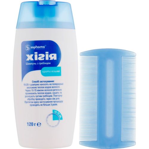 Шампунь Хігія з гребінцем проти вошей, 120 г замовити - фото №1 Шампунь Хігія з гребінцем проти вошей, 120 г замовити