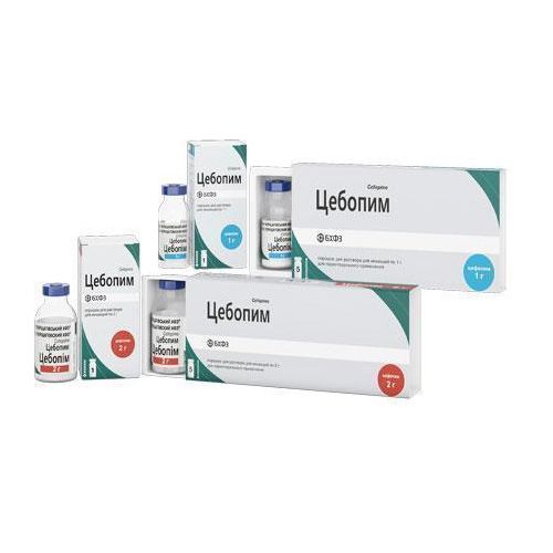 Цебопім порошок для розчину 1 г флакон №5 в Україні - фото №1 Цебопім порошок для розчину 1 г флакон №5 в Україні