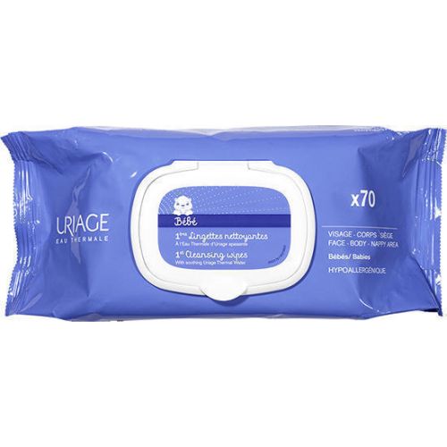 Серветки Uriage (Урьяж) BEBE очищуючі для дітей і немовлят 70 шт в місті Глобине : ціни, характеристика.  - фото №1 Серветки Uriage (Урьяж) BEBE очищуючі для дітей і немовлят 70 шт в місті Глобине : ціни, характеристика.