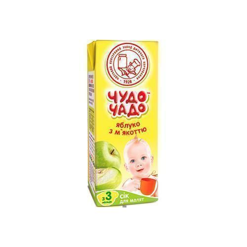 Сок Чудо-Чадо яблочный с мякотью (с 3 месяцев) 200 мл в городе Вышгород : цены, характеристики.  - фото №1 Сок Чудо-Чадо яблочный с мякотью (с 3 месяцев) 200 мл в городе Вышгород : цены, характеристики.