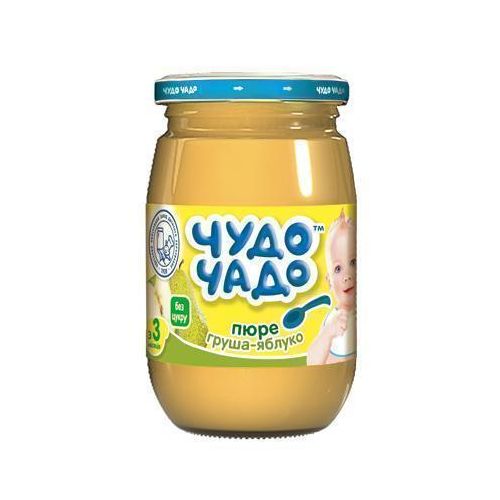 Пюре Чудо-Чадо из груши и яблок без сахара 170 г в Киеве : цены, характеристики.  - фото №1 Пюре Чудо-Чадо из груши и яблок без сахара 170 г в Киеве : цены, характеристики.