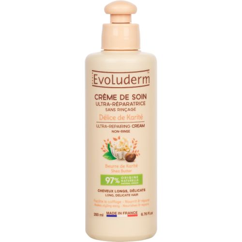 Засіб Evoluderm (Еволюдерм) для довгого волосся відновлюючий  з олією ши 200 мл  в місті Вишгород : ціни, характеристика.  - фото №1 Засіб Evoluderm (Еволюдерм) для довгого волосся відновлюючий  з олією ши 200 мл  в місті Вишгород : ціни, характеристика.