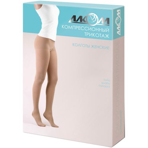 Колготки жіночі лікувальні Алком Uni, клас компресії 2, бежевий, р.1 (7012) в місті Канів : ціни, характеристика.  - фото №1 Колготки жіночі лікувальні Алком Uni, клас компресії 2, бежевий, р.1 (7012) в місті Канів : ціни, характеристика.