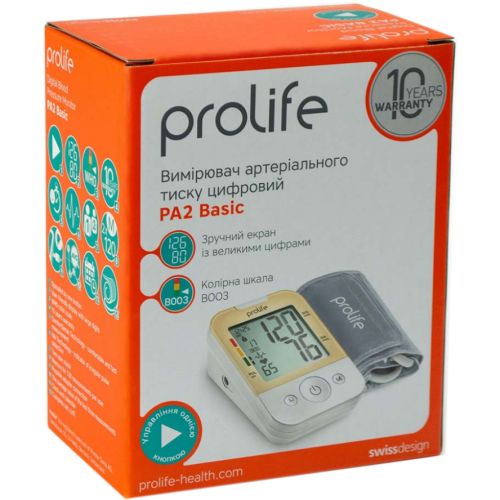 Тонометр Prolife PA2 Basic автоматичний ціна - фото №1 Тонометр Prolife PA2 Basic автоматичний ціна