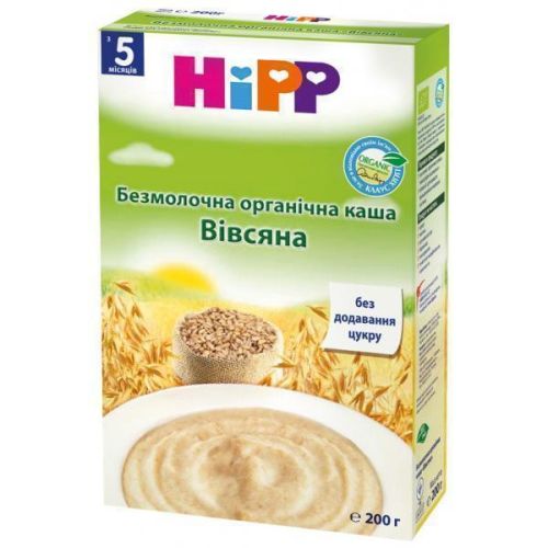Каша Hipp 3017 безмолочная органическая овсяная (с 5 месяцев) 200 г в Киеве : цены, характеристики.  - фото №1 Каша Hipp 3017 безмолочная органическая овсяная (с 5 месяцев) 200 г в Киеве : цены, характеристики.