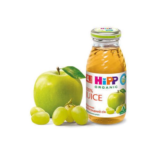 Сік Hipp 8030 яблучно-виноградний (з 4 місяців) 0,2 л в місті Глобине : ціни, характеристика.  - фото №1 Сік Hipp 8030 яблучно-виноградний (з 4 місяців) 0,2 л в місті Глобине : ціни, характеристика.