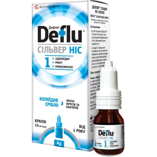 Дефлю Сільвер Ніс краплі 10 мл в місті Первомайськ : ціни, характеристика.  - фото №1 Дефлю Сільвер Ніс краплі 10 мл в місті Первомайськ : ціни, характеристика.