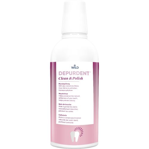 Ополіскувач для ротової порожнини Depurdent Очищення та полірування, 400 мл в місті Вишгород : ціни, характеристика.  - фото №1 Ополіскувач для ротової порожнини Depurdent Очищення та полірування, 400 мл в місті Вишгород : ціни, характеристика.