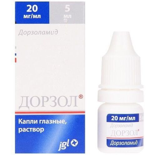 Дорзол 2% краплі очні 5 мл в місті Глобине : ціни, характеристика.  - фото №1 Дорзол 2% краплі очні 5 мл в місті Глобине : ціни, характеристика.
