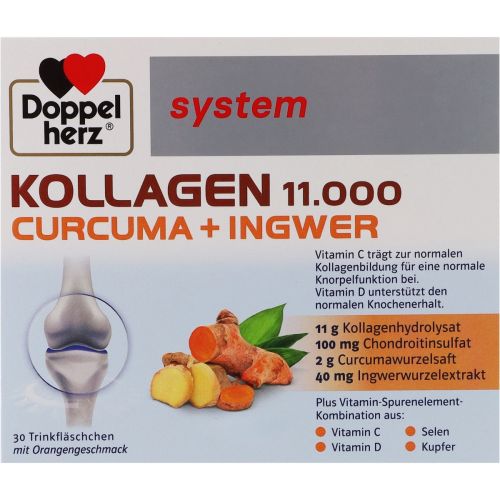 Доппельгерц System Коллаген 11.000 Куркума+ Имбирь раствор питьевой по 25 мл флакон №30 в городе Софиевка : цены, характеристики.  - фото №1 Доппельгерц System Коллаген 11.000 Куркума+ Имбирь раствор питьевой по 25 мл флакон №30 в городе Софиевка : цены, характеристики.