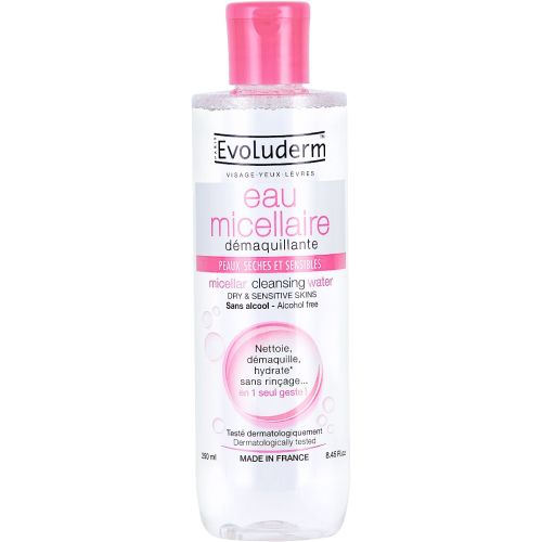 Мицеллярная вода Evoluderm (Эволюдерм) для снятия макияжа для чувствительной и сухой кожи лица, 250 мл в городе Первомайск : цены, характеристики.  - фото №1 Мицеллярная вода Evoluderm (Эволюдерм) для снятия макияжа для чувствительной и сухой кожи лица, 250 мл в городе Первомайск : цены, характеристики.