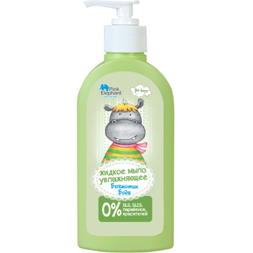 Мыло жидкое Pink Elephant (Пинк Элефант) Бегемотик Бодя увлажняющее 250 мл в городе Вышгород : цены, характеристики.  - фото №1 Мыло жидкое Pink Elephant (Пинк Элефант) Бегемотик Бодя увлажняющее 250 мл в городе Вышгород : цены, характеристики.