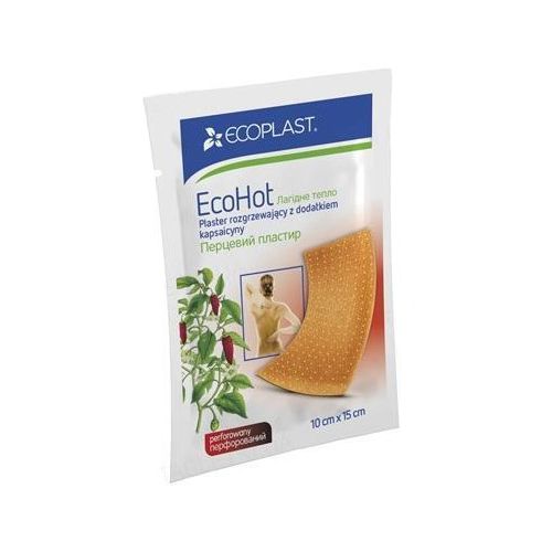 Пластир перцевий перфорований EcoPlast EcoHot лагідне тепло 10 см х 15 см №1 в місті Рахів : ціни, характеристика.  - фото №1 Пластир перцевий перфорований EcoPlast EcoHot лагідне тепло 10 см х 15 см №1 в місті Рахів : ціни, характеристика.