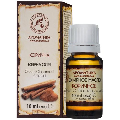 Олія ефірна Ароматика корична, 10 мл в місті Богородчани : ціни, характеристика.  - фото №1 Олія ефірна Ароматика корична, 10 мл в місті Богородчани : ціни, характеристика.
