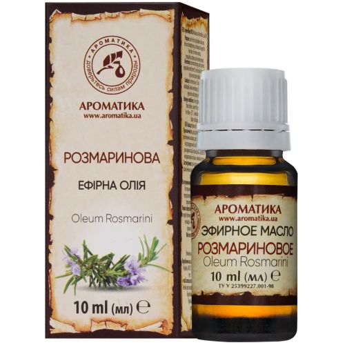 Олія ефірна Ароматика розмаринова, 10 мл в місті Богородчани : ціни, характеристика.  - фото №1 Олія ефірна Ароматика розмаринова, 10 мл в місті Богородчани : ціни, характеристика.