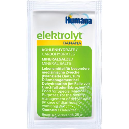 Humana Электролит с бананом 6,25 г саше №1 в городе Луцк : цены, характеристики.  - фото №1 Humana Электролит с бананом 6,25 г саше №1 в городе Луцк : цены, характеристики.