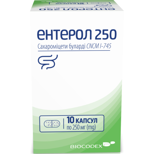 Ентерол 250 капсули №10 ADD - фото №1 Ентерол 250 капсули №10 ADD