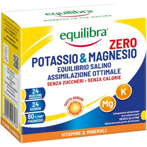 Дієтична добавка Equilibra (Еквілібра) з калієм та магнієм без цукру, саше №24 ціна - фото №1 Дієтична добавка Equilibra (Еквілібра) з калієм та магнієм без цукру, саше №24 ціна