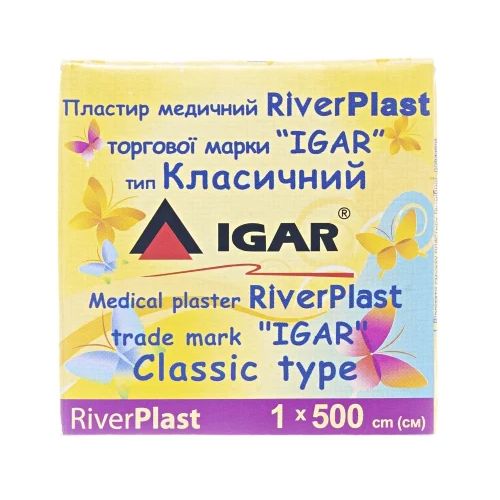 Пластырь медицинский Igar RiverPlast тип Классический на тканевой основе 1 см х 500 см, 1 шт. в городе Софиевка : цены, характеристики.  - фото №1 Пластырь медицинский Igar RiverPlast тип Классический на тканевой основе 1 см х 500 см, 1 шт. в городе Софиевка : цены, характеристики.
