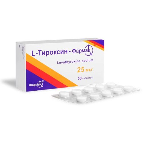 L-Тироксин 25 мкг таблетки №50 в городе Дрогобыч : цены, характеристики. - фото №1 L-Тироксин 25 мкг таблетки №50 в городе Дрогобыч : цены, характеристики.