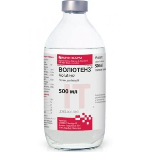 Волютенз розчин для інфузій 500 мл  в місті Глобине : ціни, характеристика.  - фото №1 Волютенз розчин для інфузій 500 мл  в місті Глобине : ціни, характеристика.
