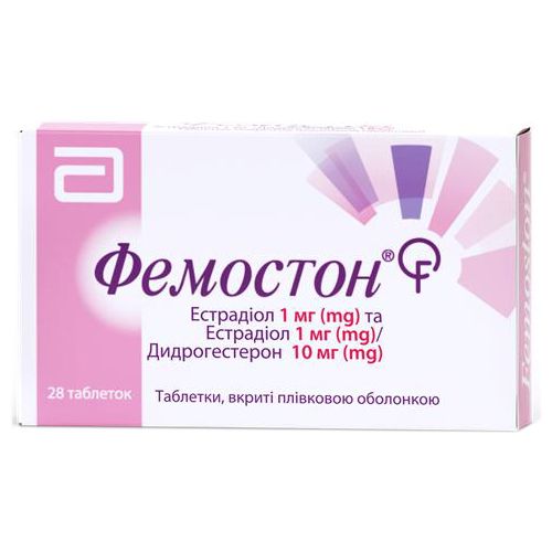 Фемостон 1 мг/10 мг таблетки №28 в городе Вышгород : цены, характеристики.  - фото №1 Фемостон 1 мг/10 мг таблетки №28 в городе Вышгород : цены, характеристики.