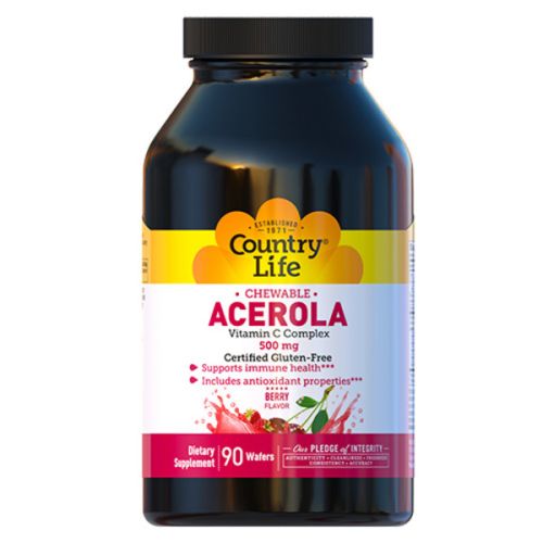 Вітаміни Country Life Acerola Vitamin C 500 мг таблетки №90 в місті Березань : ціни, характеристика.  - фото №1 Вітаміни Country Life Acerola Vitamin C 500 мг таблетки №90 в місті Березань : ціни, характеристика.