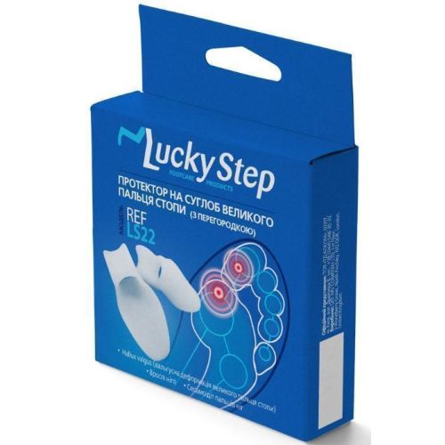 Протектор Lucky Step на суглоб великого пальця стопи (з перегородкою) (р.1) в місті Канів : ціни, характеристика.  - фото №1 Протектор Lucky Step на суглоб великого пальця стопи (з перегородкою) (р.1) в місті Канів : ціни, характеристика.
