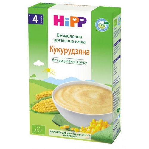 Каша Hipp 2763 безмолочная органическая кукурузная (с 4 месяцев) 200 г в Киеве : цены, характеристики.  - фото №1 Каша Hipp 2763 безмолочная органическая кукурузная (с 4 месяцев) 200 г в Киеве : цены, характеристики.