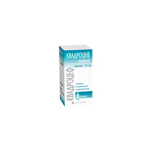 Квадроцеф 1 г порошок для раствора флакон №1 в городе Рахов : цены, характеристики.  - фото №1 Квадроцеф 1 г порошок для раствора флакон №1 в городе Рахов : цены, характеристики.