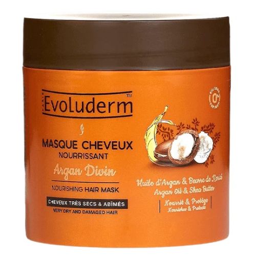 Маска Evoluderm (Эволюдерм) для сухих и поврежденных волос питательный с аргановым маслом 500 мл в городе Рахов : цены, характеристики.  - фото №1 Маска Evoluderm (Эволюдерм) для сухих и поврежденных волос питательный с аргановым маслом 500 мл в городе Рахов : цены, характеристики.