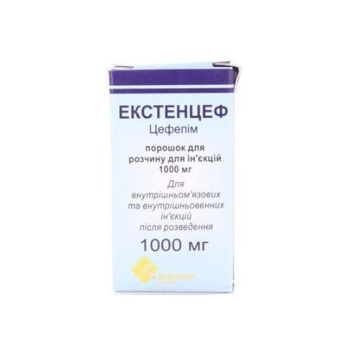 Екстенцеф порошок для приготування розчину 1000 мг №1  в місті Харків : ціни, характеристика.  - фото №1 Екстенцеф порошок для приготування розчину 1000 мг №1  в місті Харків : ціни, характеристика.