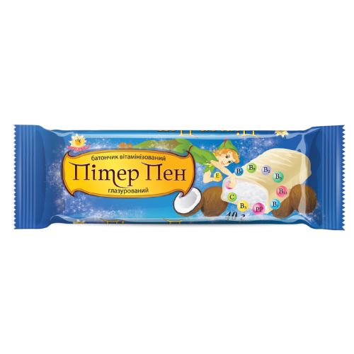 Батончик Пітер Пен вітамінізований кокос в білому шоколаді в місті Софіївка : ціни, характеристика.  - фото №1 Батончик Пітер Пен вітамінізований кокос в білому шоколаді в місті Софіївка : ціни, характеристика.