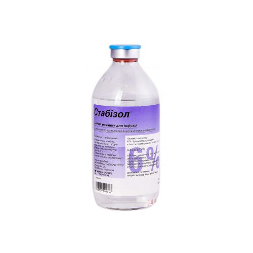 Стабізол 6% розчин 500 мл №1 в інтернет-аптеці - фото №1 Стабізол 6% розчин 500 мл №1 в інтернет-аптеці
