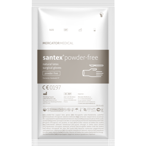 Рукавички хірургічні Santex латексні стерильні неприпудрені (р. 6,5) в місті Канів : ціни, характеристика.  - фото №1 Рукавички хірургічні Santex латексні стерильні неприпудрені (р. 6,5) в місті Канів : ціни, характеристика.
