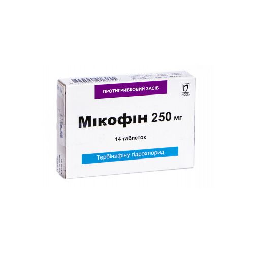 Микофин 250 мг таблетки №14 в городе Софиевка : цены, характеристики.  - фото №1 Микофин 250 мг таблетки №14 в городе Софиевка : цены, характеристики.
