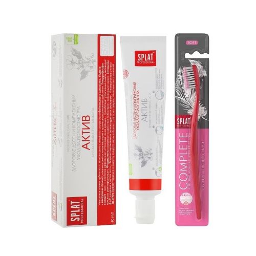 Промо-набір Зубна щітка Splat Prof. Complete м'яка + Зубна паста Splat Prof. Актив 40 мл в місті Богородчани : ціни, характеристика.  - фото №1 Промо-набір Зубна щітка Splat Prof. Complete м'яка + Зубна паста Splat Prof. Актив 40 мл в місті Богородчани : ціни, характеристика.
