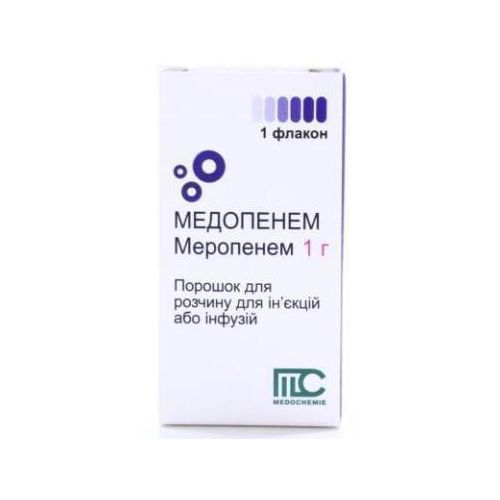 Медопенем 1 г порошок №1 в місті Харків : ціни, характеристика.  - фото №1 Медопенем 1 г порошок №1 в місті Харків : ціни, характеристика.