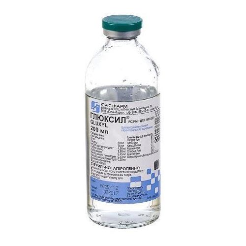 Глюксил розчин для інфузій пляшка 200 мл  в місті Глобине : ціни, характеристика.  - фото №1 Глюксил розчин для інфузій пляшка 200 мл  в місті Глобине : ціни, характеристика.