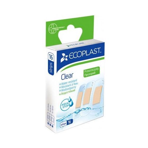 Набір пластирів EcoPlast прозорий водостійкий №16 в місті Рахів : ціни, характеристика.  - фото №1 Набір пластирів EcoPlast прозорий водостійкий №16 в місті Рахів : ціни, характеристика.